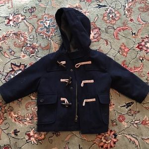 Gap navy toggle coat 18-24 mos